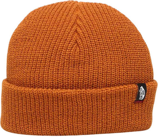Beanie Men's Knitted Beanie in Orange Colour
