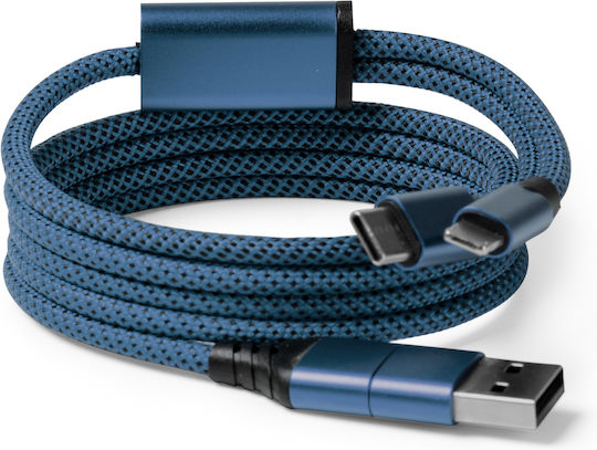Usb Usb Zu Type-C / Lightning Kabel Blau IA1760S105