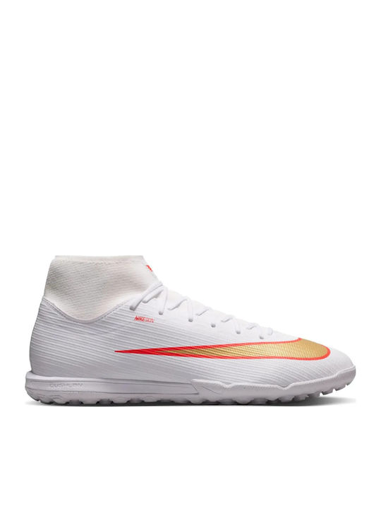 Nike Mercurial Superfly 11 Academy TF Ghete Fotbal Cu Talpă Cu Crampoane Albe