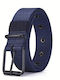 Breite Herren Gürtel Stoff Gestrickt Gürtel aus Gewebe Marineblau