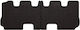 Rubber Car Mats Kia Sorento Iii 3rd Row 2015-2020 Black Fitted