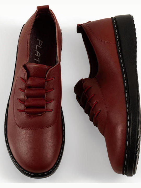 Plato Γυναικεία Slip-On Μπορντό