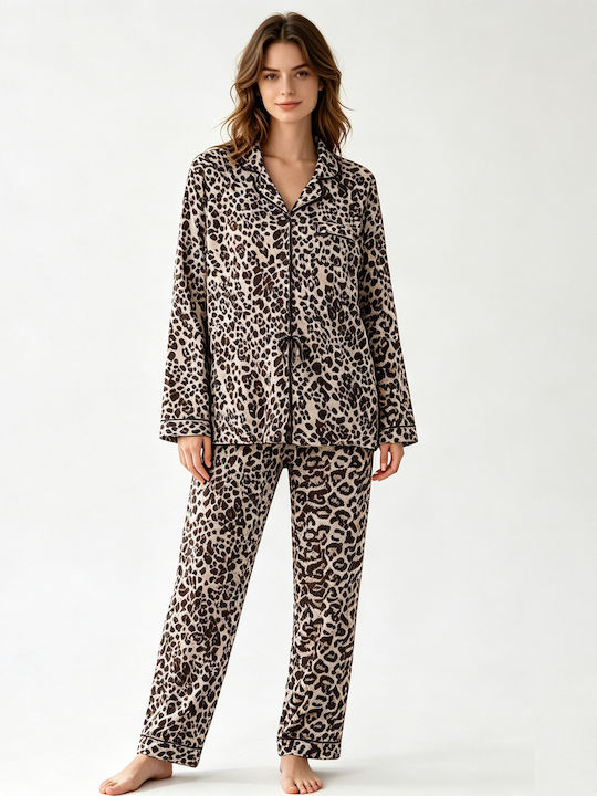Goodnight Set De Pijamale Dama De Vară Leopard ...