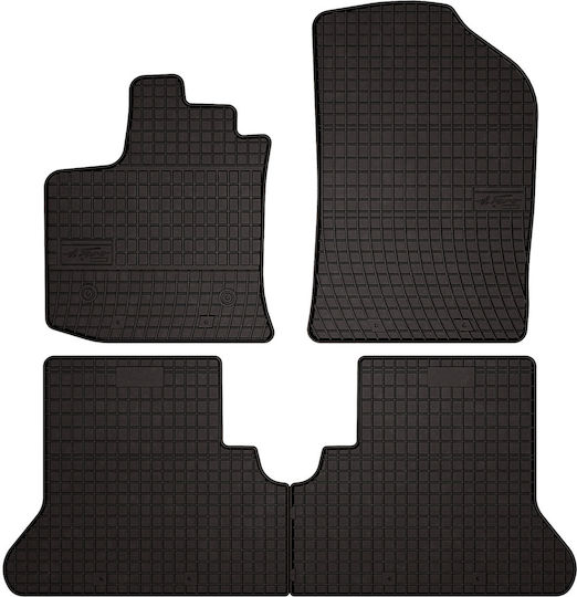 Gummifußmatten Dacia Dokker Minivan 2013-2021 Schwarz Passgenau