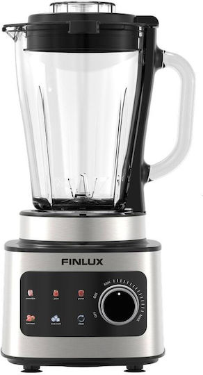 Finlux Блендер с Пластмасова Кана 1.5 lt 1500W Сив FTB-8115D