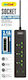 Andowl Power Strip 3 Sockets with USB-A and Switch