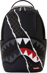 Sprayground Backpack Center Rip Revealing Gray Check Sprayground Backpack Center Rip Revealing Gray Check