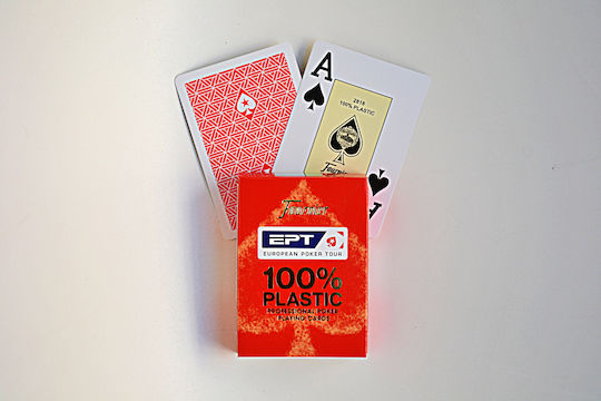 Fournier EPT Poker Jumbo Cards Τράπουλα Πλαστική για Poker Κόκκινη