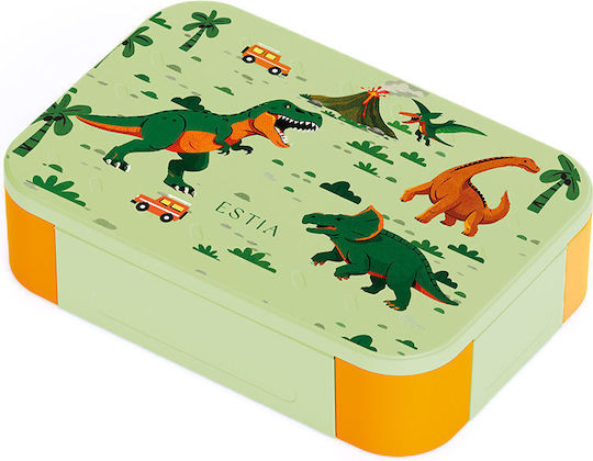 Estia Save The Aegean Plastic Kids' Food Container Dinosaurs 0.9lt Dino Explorer
