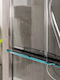 Multifunctional Shower Shelf Black-turquoise