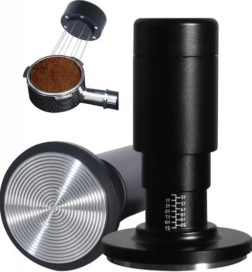 4bars T108 Self Levelling Dynamometric Tamper with Flat Surface 51mm in Brown Colour