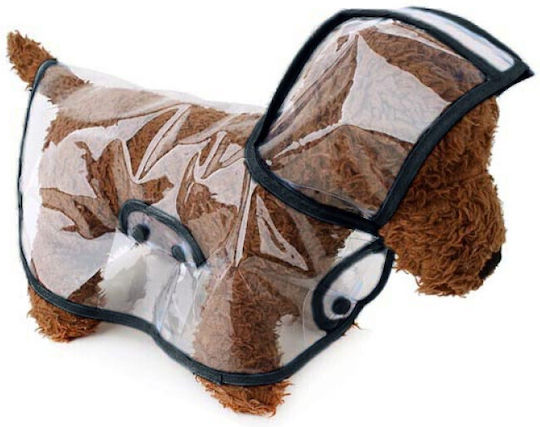 Value Imports Dog Coat Waterproof Transparent Small With Back Length 25 cm