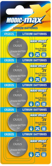 HOMie WS Xtreme Power Lithium Uhrenbatterien CR2025 3V 5 Stück
