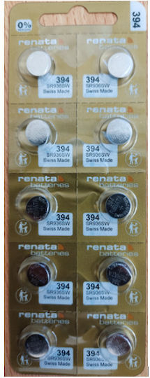 Renata Батерии Silver Oxide За Часовници 1.55V 10 Броя