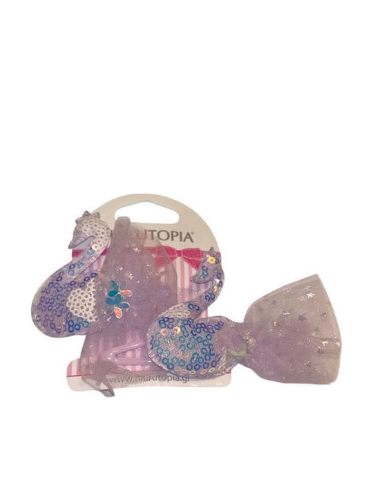Hair Utopia Set Clame de Păr Pentru Copii Cu Clemă 2 Bucăți
