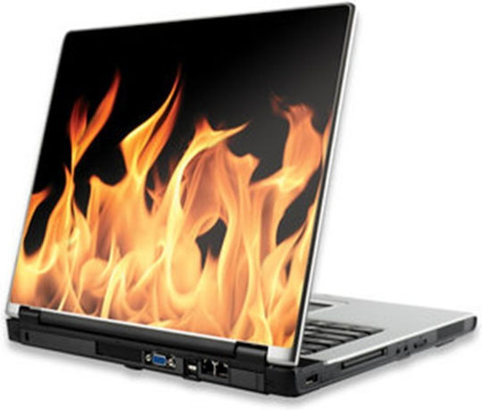 Laptop Sticker Flames 37.5x25cm