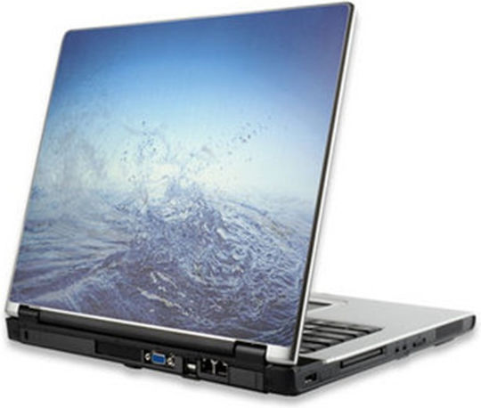 Αυτοκόλλητο Laptop Blue Water 3d 33,5x22,5cm