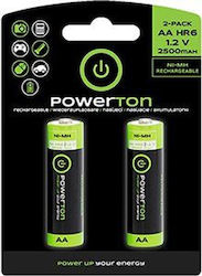 Powerton AA 2500mAh 1.2V 2τμχ