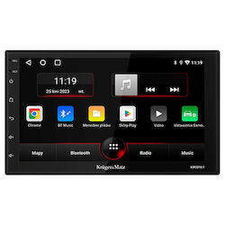 Kruger&Matz 2 DIN Car Audio Player Android 12 Touch Screen 7” Apple CarPlay Android Auto GPS Bluetooth Wi‑fi 2GB RAM 64GB ROM 4x45W RGB Lighting Rear Camera Support Kruger&Matz 2 DIN Car Audio Player Android 12 Touch Screen 7” Apple CarPlay Android Auto GPS Bluetooth Wi‑fi 2GB RAM 64GB ROM 4x45W RGB Lighting Rear Camera Support