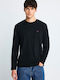 Langarm Herrenbluse Schwarz FBM014-001-07-Schwarz