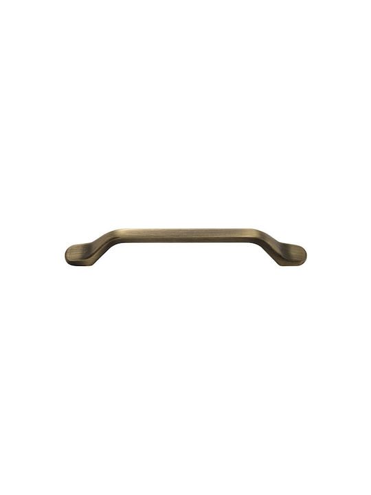 Viometale Furniture Handle Made of Bronze Metal with Hole Centers 96mm 05.85-96.T8
