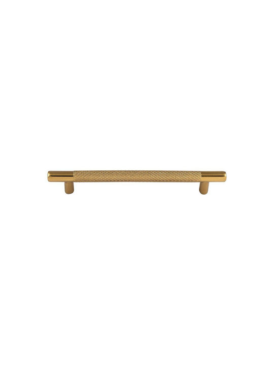 Viometale Furniture Handle Made of Matte Metallic Floor with Hole Centers 128mm 05.89-128.57