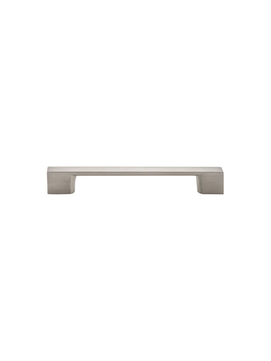 Viometale Möbelgriff aus Metall Nickel Matt mit Lochabständen 320mm 05.90-320.59