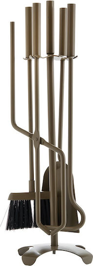 Zogometal Zogometal Kaminwerkzeug-Set mit Kremantala Braun Olive