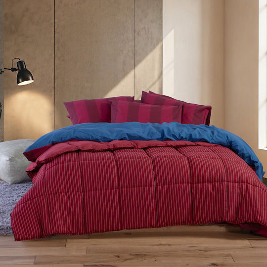 Nef-Nef Homeware Комплект Завивка С Пълнеж Microfiber 220x240см. Chroma Лилава 330 GSM