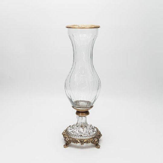 Eurolamp Dekorative Vase Glas Transparent 13x13xH36cm
