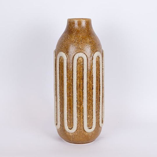 Eurolamp Eurolamp Dekorative Keramik Vase Gelbe 16.3x16.3xH39cm