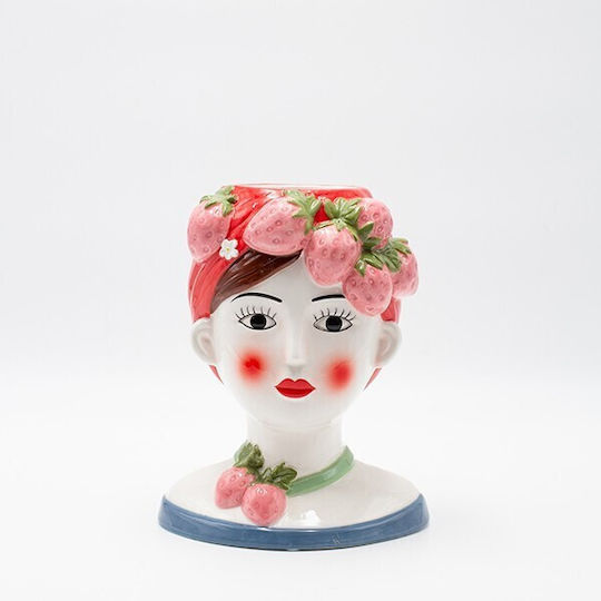 Eurolamp Eurolamp Dekorative Keramik Vase Mehrfarbig 16.3x13.2xH20.3cm