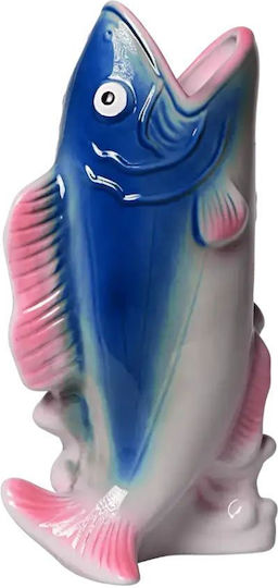 Kitsch Kitchen Blue Ceramic Vase 11.5xH22cm