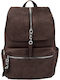 Fabric Women's Backpack / Handbag Brown