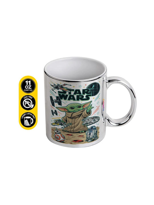 Koupakoupa Grogu Ceramic Mug Silver 330ml