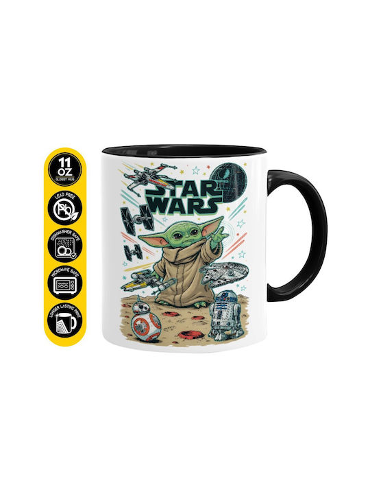 Koupakoupa Grogu Ceramic Mug Black 330ml