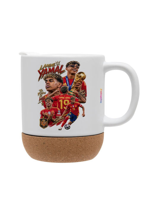 Koupakoupa Lamine Yamal Ceramic Mug With Lid 330ml