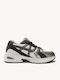 Schwarze Retro Runner Sneakers Mesh Technische Paneele