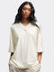 Damen Bluse Kurzärmelig Weiß
