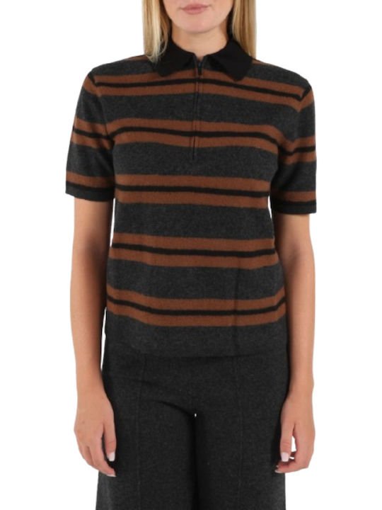 Women's Wool Sweater Grey/Brown
