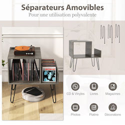 Costway Hi-Fi Möbel Grau 45x67x66cm