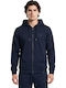 Blue Hooded Cardigan