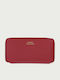 Large Leather Women's Wallet Red