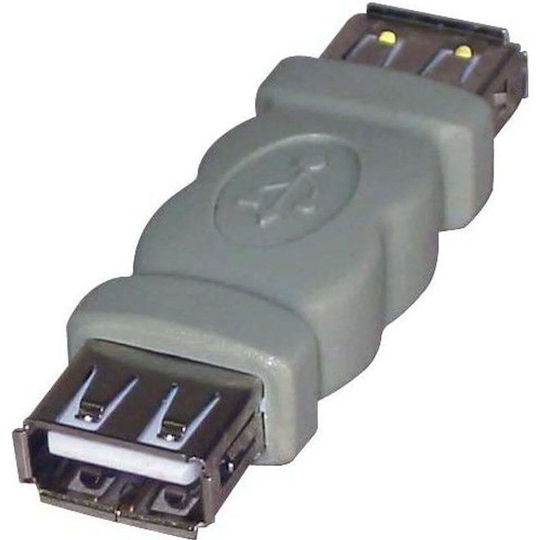 Logo USB връзка 2.0 USB A F USB A F сив блистер пакет Eol 29241