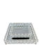 Marhome Decorative Metallic Square Tray with Mirror 2pcs