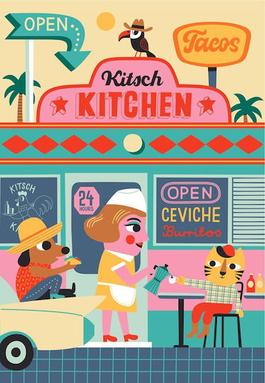 Kitsch Kitchen El Restaurante La Signora Хавлиена Кърпа За Кухня От 100% Памук 50x70см