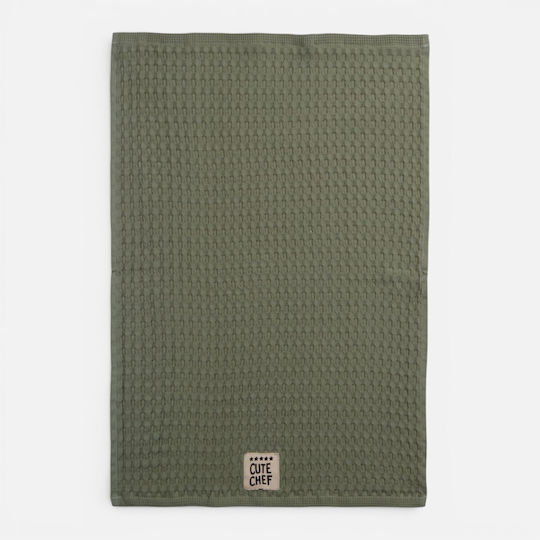 Nef-Nef Homeware Cute Chef Geschirrtuch aus 100% Baumwolle in Grün Farbe 45x68cm