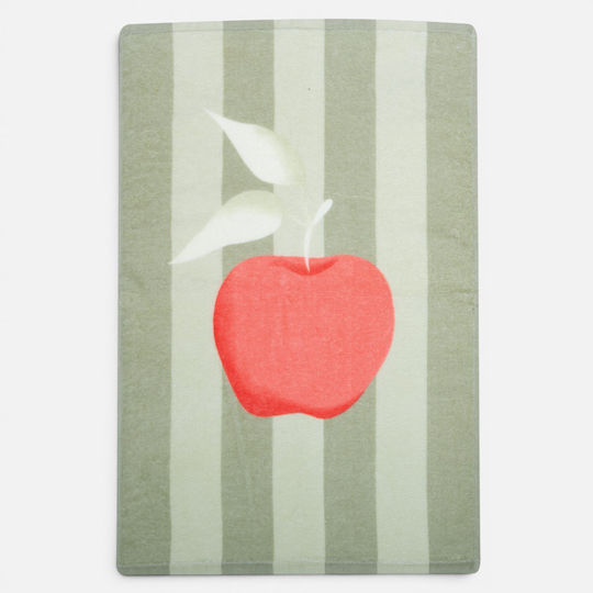 Nef-Nef Homeware Sweet Apple Geschirrtuch aus 100% Baumwolle in Grünem Farbe 40x60cm