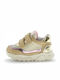 Kids Sneakers Anatomic with Hoop & Loop Closure Gold