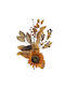 Artificial Heliotropium Branch Brown-Orange 60cm 816-50112